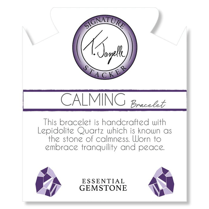 Defining Bracelet- Calming Bracelet with Lepidolite Quartz Gemstones