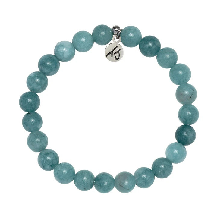 Defining Bracelet- Prosperity Bracelet with Mountain Blue Jade Gemstones