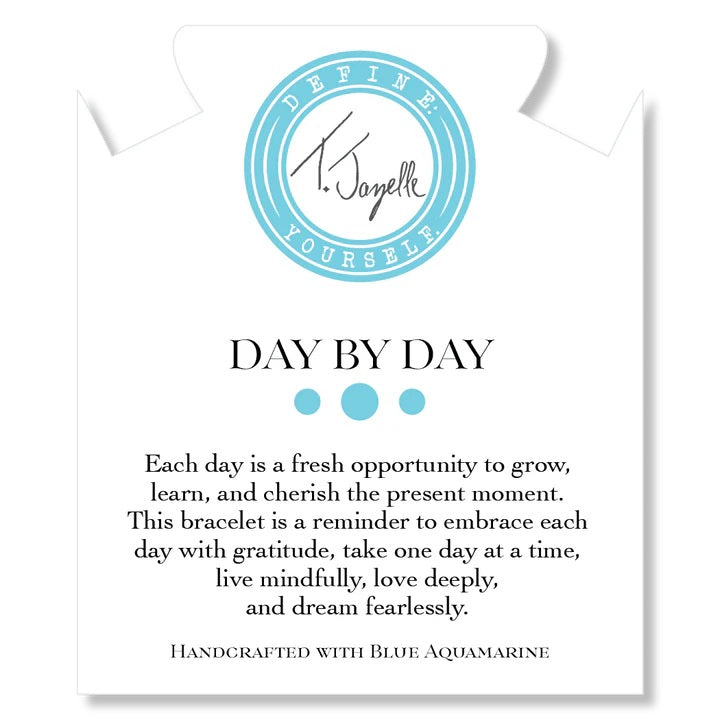 Day by Day Collection- Blue Aquamarine Gemstone Bracelet