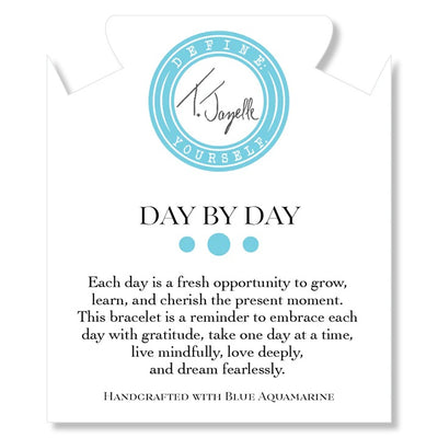Day by Day Collection- Blue Aquamarine Gemstone Bracelet