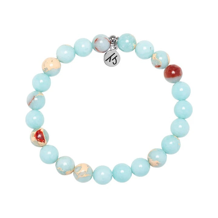 Defining Bracelet- Resilience Bracelet with Snakeskin Jasper Gemstones