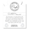 Defining Bracelet- Clarity Bracelet with White Cats Eye Gemstones