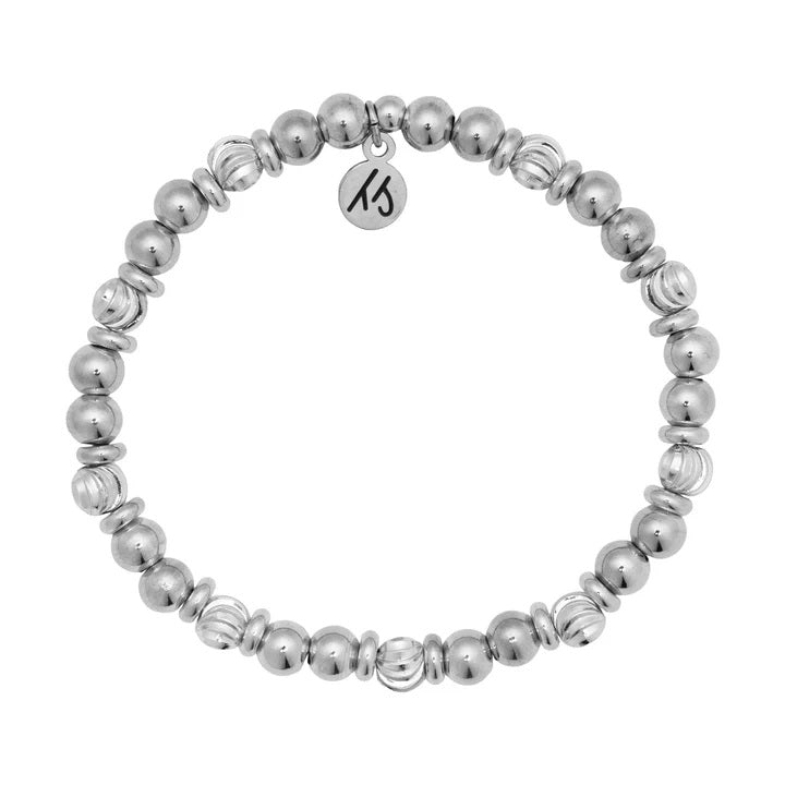 Strength & Grace Collection- Silver with Silver Bracelet