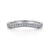 14K White Gold .13cttw Diamond Curve Vintage Wedding Band.