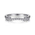 Contoured Diamond Wedding Band .17 Cttw 14K White Gold 188B