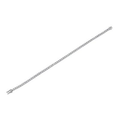BRACELETS - 14K White Gold 1.00cttw Diamond Illusion Set Tennis Bracelet