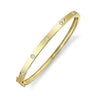 BRACELETS - 14K Yellow Gold 0.38cttw Bezel Set Diamond Bangle Bracelet