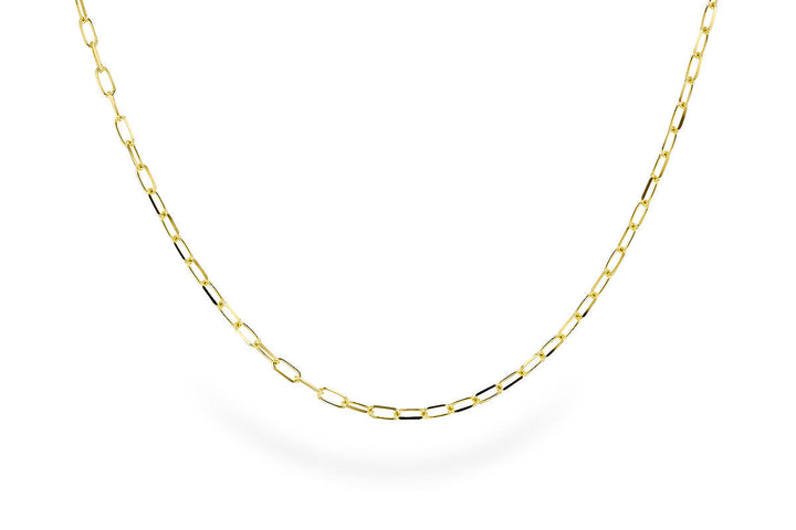 BRACELETS - 14K Yellow Gold 8 Inch Paper Clip Bracelet