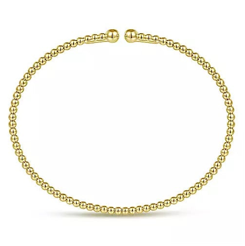 BRACELETS - 14K Yellow Gold Bujukan 6.25 Inch Split Bangle
