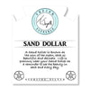 BRACELETS - Aqua Amazonite Stone Bracelet With Sand Dollar Sterling Silver Charm