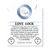 BRACELETS - Australian Agate Stone Bracelet With Love Lock Sterling Silver Charm