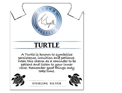 BRACELETS - Autumn Jasper Stone Bracelet With Turtle Sterling Silver Charm