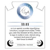 BRACELETS - Blue Aventurine Gemstone Bracelet With 11:11 Sterling Silver Charm