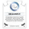 BRACELETS - Caribbean Quartzite Stone Bracelet With Dragonfly Sterling Silver Charm