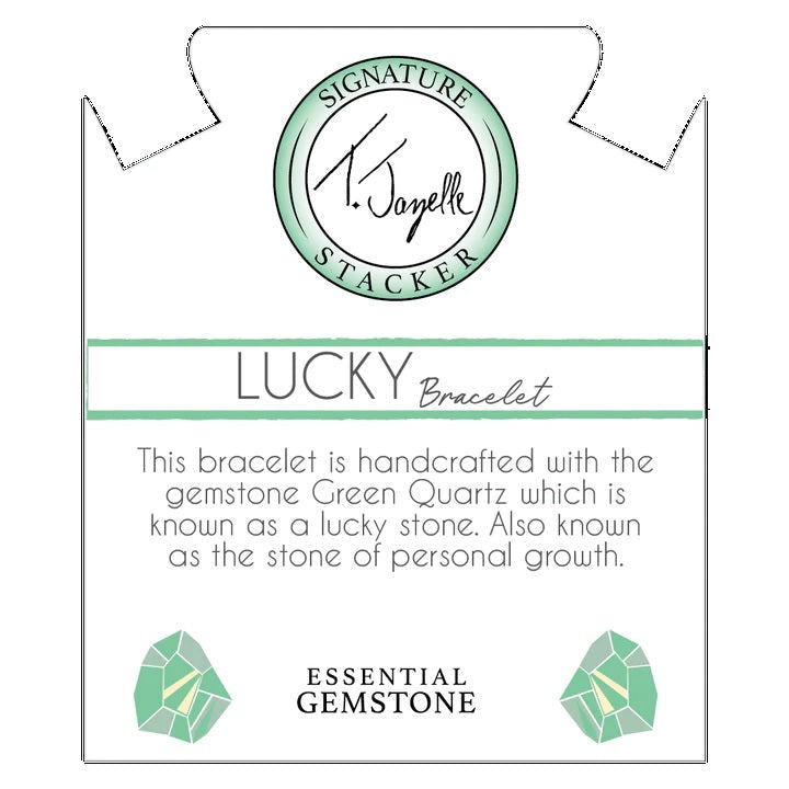BRACELETS - Defining Bracelet- Lucky Bracelet With Green Quartz Gemstones