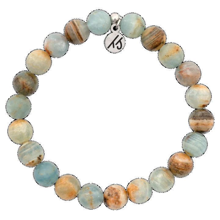 BRACELETS - Defining Bracelet- Mindfulness Bracelet With Blue Calcite Gemstones