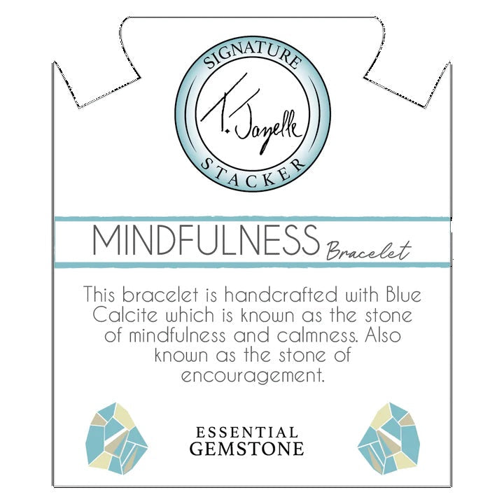 BRACELETS - Defining Bracelet- Mindfulness Bracelet With Blue Calcite Gemstones