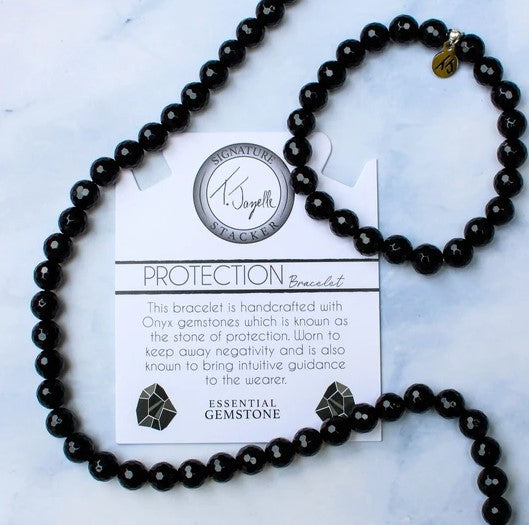 BRACELETS - Defining Bracelet- Protection Bracelet With Onyx Gemstones