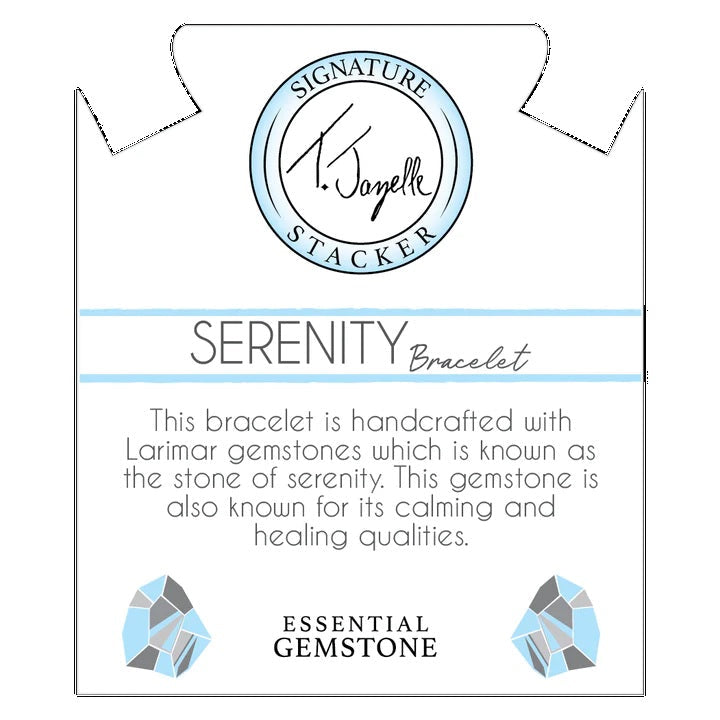 BRACELETS - Defining Bracelet- Serenity Bracelet With Larimar Gemstones