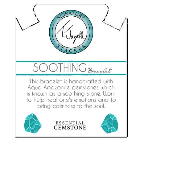 BRACELETS - Defining Bracelet- Soothing Bracelet With Aqua Amazonite Gemstones