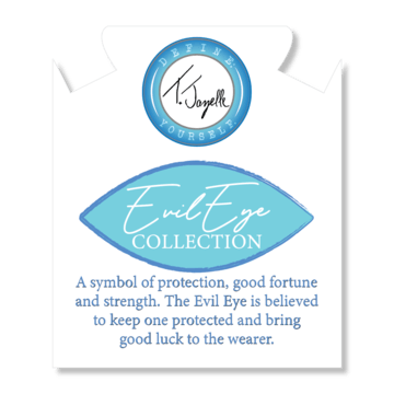 BRACELETS - Evil Eye Bead With Pink Shell Gemstones Bracelet