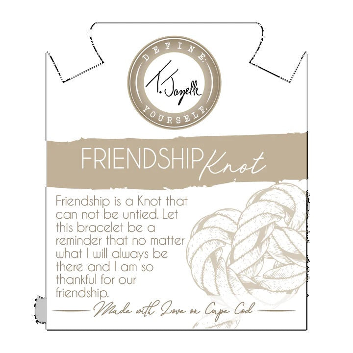 BRACELETS - Friendship Knot Bracelet - Silver Steel With Gold Knot