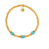BRACELETS - Gold Affirmations Collection- See The Good Dark Blue Quartz Bracelet