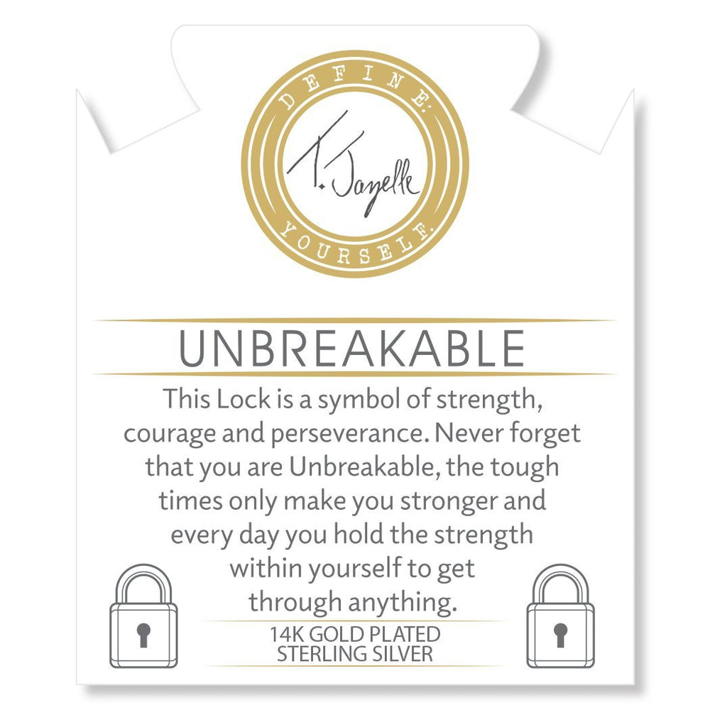 BRACELETS - Gold Collection- Peach Moonstone Gemstone Bracelet With Unbreakable Gold Charm