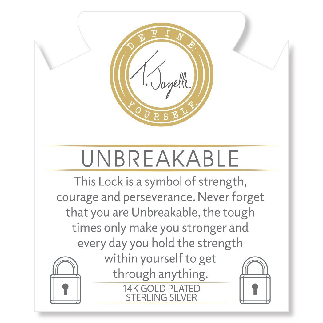 BRACELETS - Gold Collection- Peach Moonstone Gemstone Bracelet With Unbreakable Gold Charm