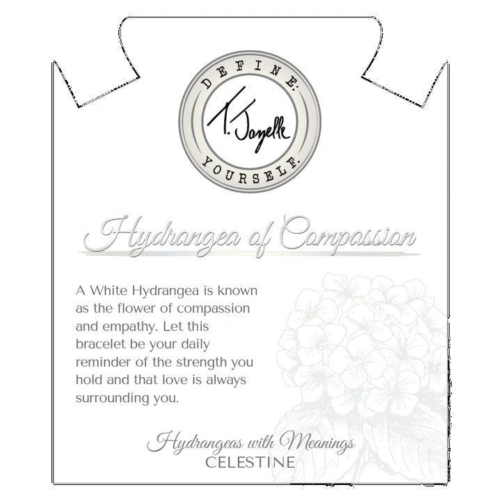 BRACELETS - Hydrangea Collection- Celestine Bracelet With Sterling Silver Hydrangea Bead