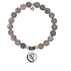 BRACELETS - Labradorite Stone Bracelet With Nurse Sterling Silver Charm