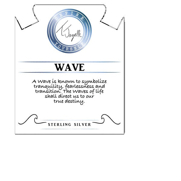 BRACELETS - Larimar Stone Bracelet With Wave Sterling Silver Charm