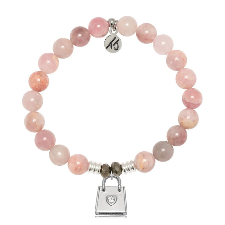 BRACELETS - Madagascar Quartz Gemstone Bracelet With Fashionista Sterling Silver Charm