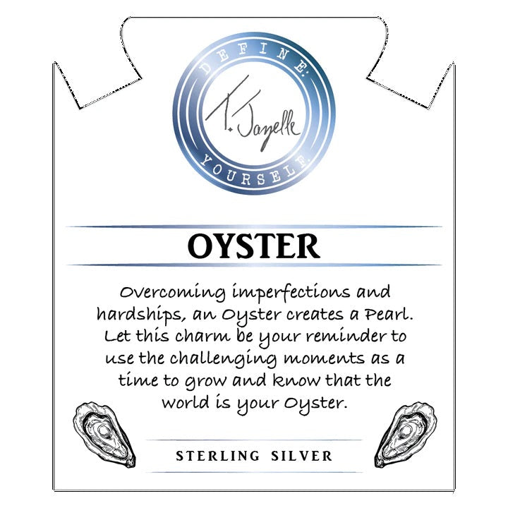 BRACELETS - Madagascar Quartz Gemstone Bracelet With Oyster Sterling Silver Charm