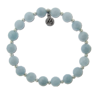 BRACELETS - Mindfulness Collection- Light Blue Quartz Gemstone Bracelet