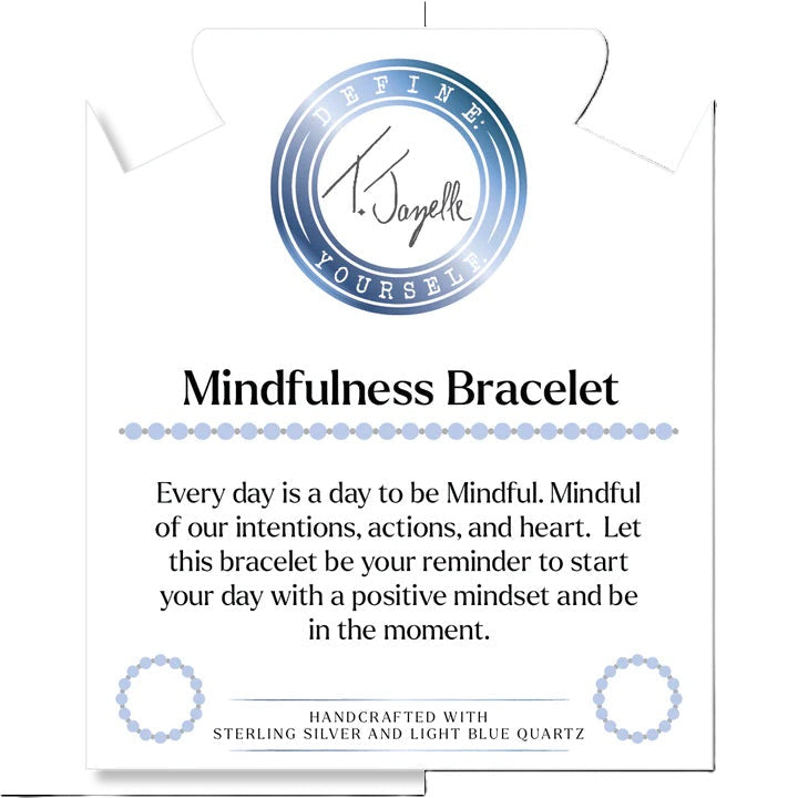 BRACELETS - Mindfulness Collection- Light Blue Quartz Gemstone Bracelet