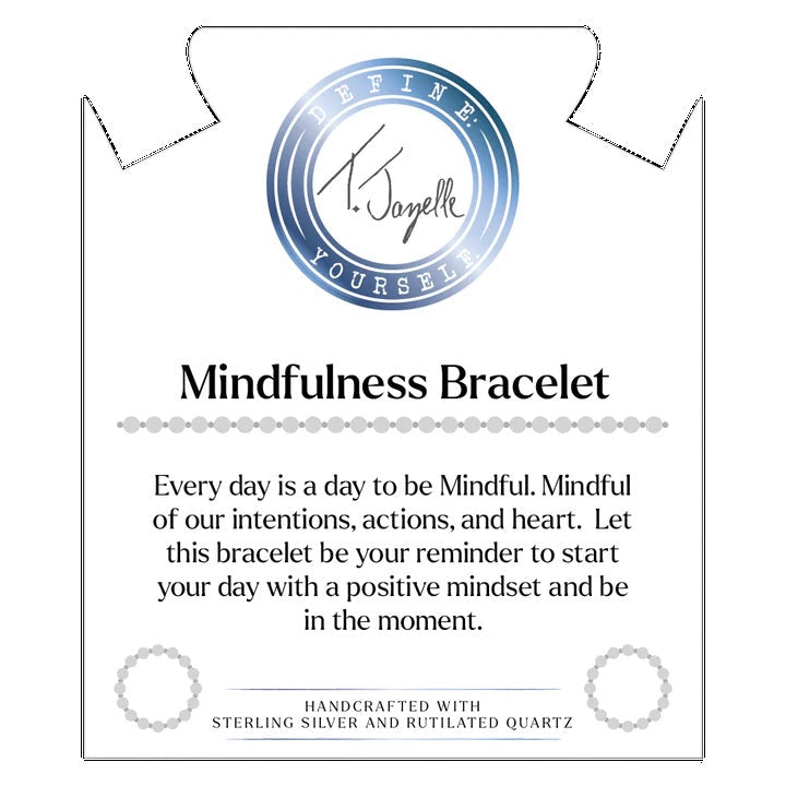 BRACELETS - Mindfulness Collection- Rutilated Quartz Gemstone Bracelet