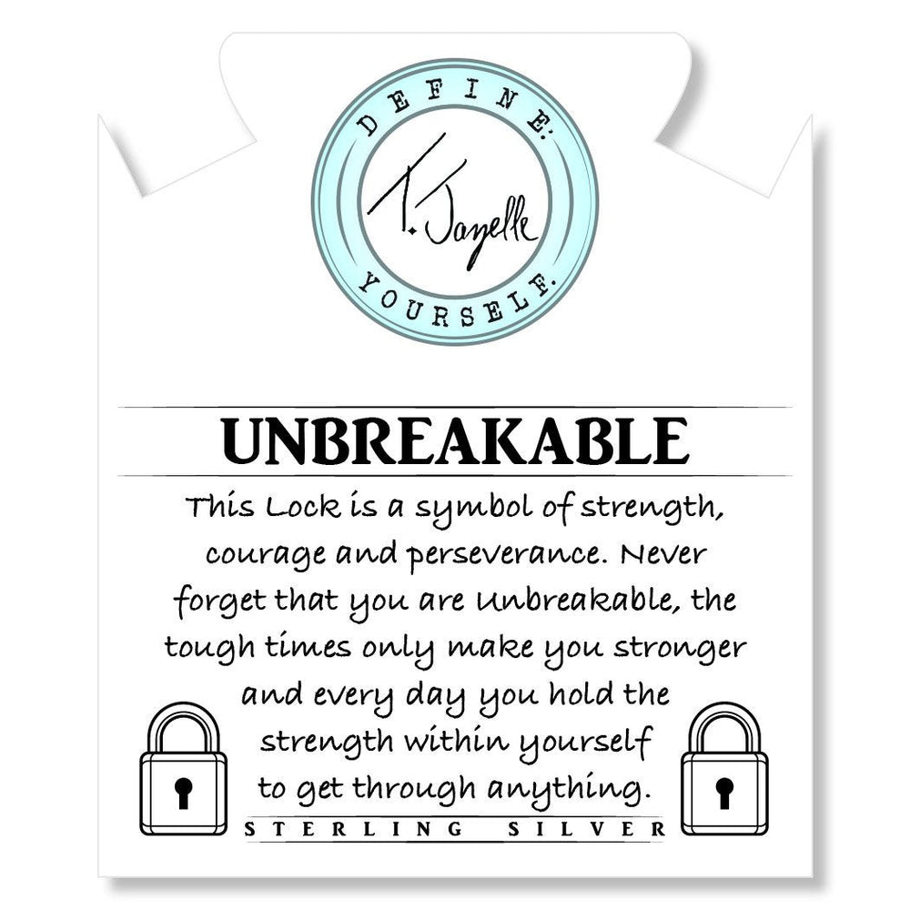 BRACELETS - Onyx Stone Bracelet With Unbreakable Sterling Silver Charm