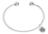 BRACELETS - Sterling Silver 6 Inch Cuff Cape Cod Bracelet With 2 End Beads
