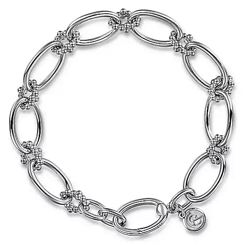 BRACELETS - Sterling Silver Oval Link Bujukan Bracelet