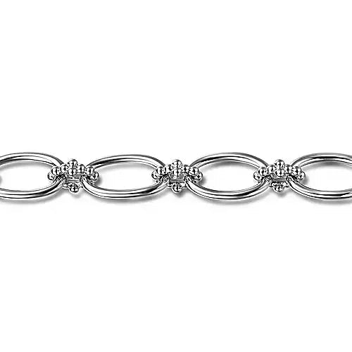 BRACELETS - Sterling Silver Oval Link Bujukan Bracelet