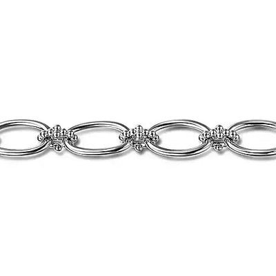 BRACELETS - Sterling Silver Oval Link Bujukan Bracelet