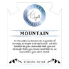 BRACELETS - Storm Agate Stone Bracelet With Mountain Cutout Sterling Silver Charm