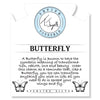 BRACELETS - Super 7 Stone Bracelet With Butterfly Sterling Silver Charm