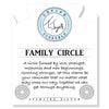 BRACELETS - Super 7 Stone Bracelet With Family Circle Sterling Silver Charm