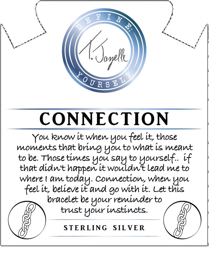 BRACELETS - Terahertz Stone Bracelet With Connection Sterling Silver Charm