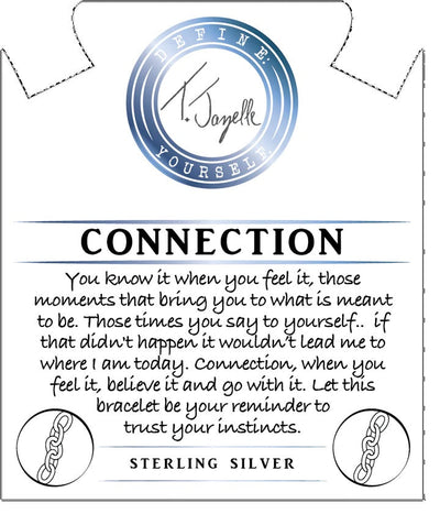 BRACELETS - Terahertz Stone Bracelet With Connection Sterling Silver Charm