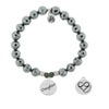 BRACELETS - Terahertz Stone Bracelet With Daughter Sterling Silver Charm