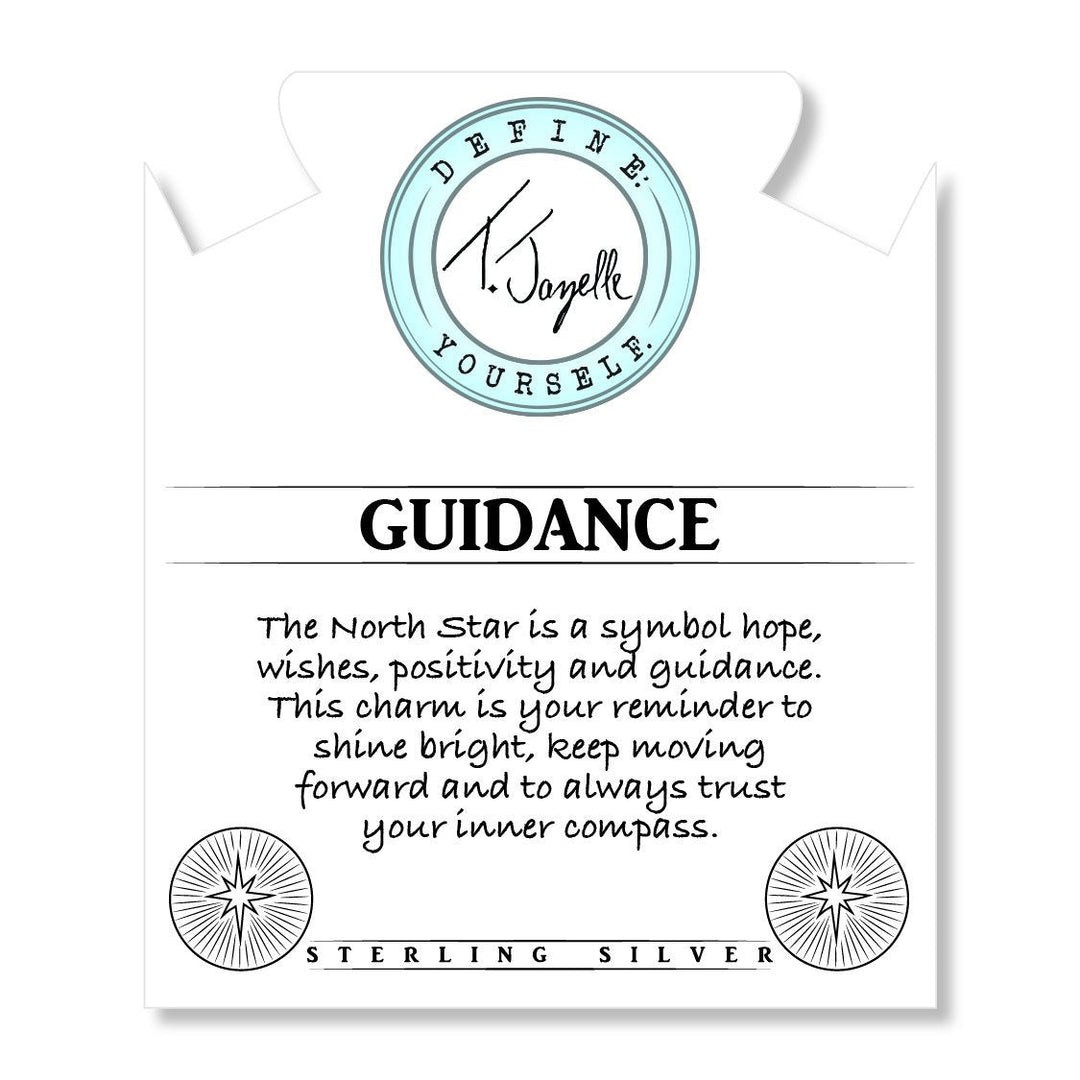 BRACELETS - Terahertz Stone Bracelet With Guidance Sterling Silver Charm