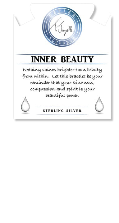 BRACELETS - Terahertz Stone Bracelet With Inner Beauty Sterling Silver Charm